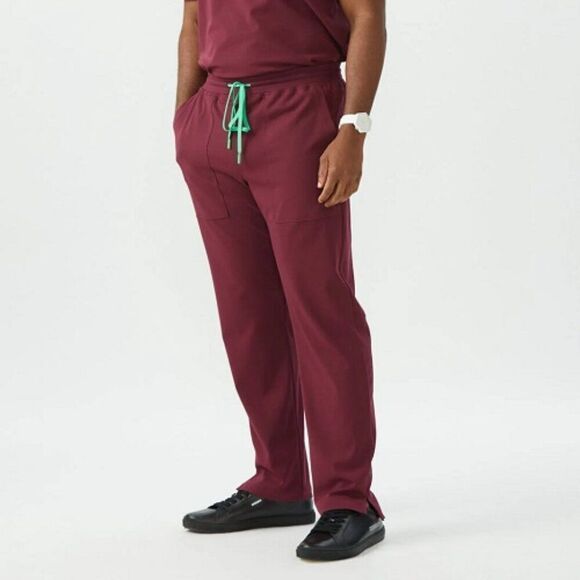 Welles The Men's Everready Straight Fit Pant Drawstring Waist Maroon Size L NWT - Picture 3 of 8